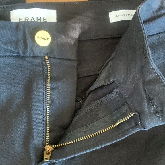 Frame Black Le Crop Mini Boot Denim Size 27 - Picture 7 of 7